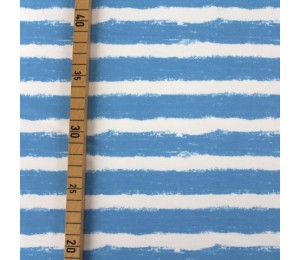 REST 20cm Bio Sweat - Mellow Stripes lichtblau